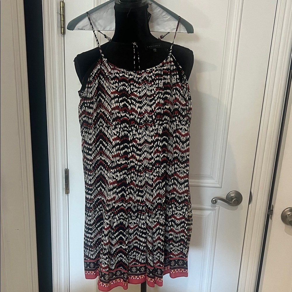 Sanctuary Black and Red Zigzag Mini Dress